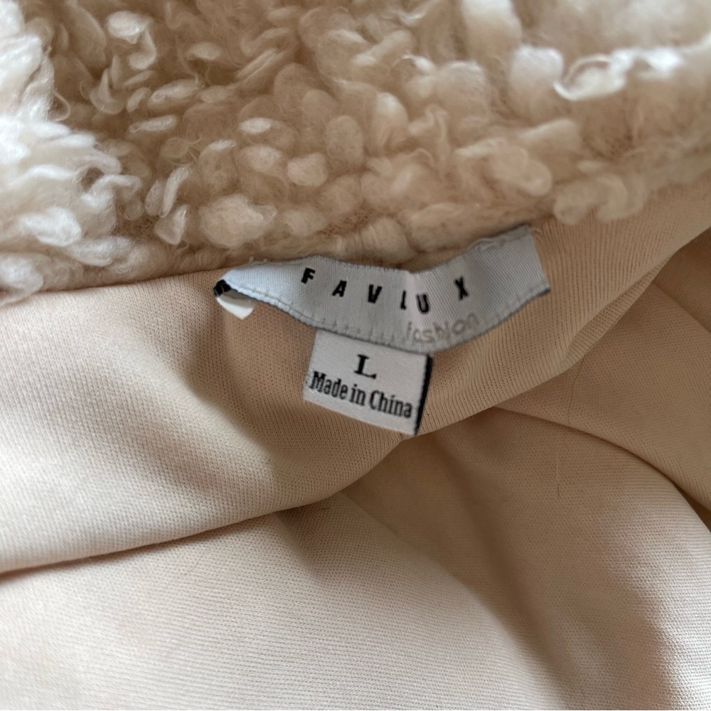 Cream Sherpa FAVLUX Jacket - Picture 6 of 7